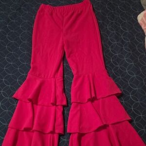 SHEIN Kids Ruffled Pink Pants